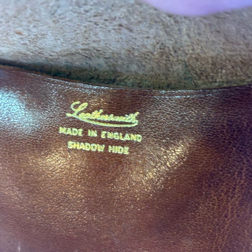 Vintage Brown Leather Coin Pouch- made in England - Picture 4 of 4